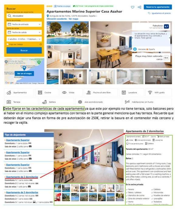 Apartamentos Marino Superior Casa Azahar Alcossebre Extérieur photo